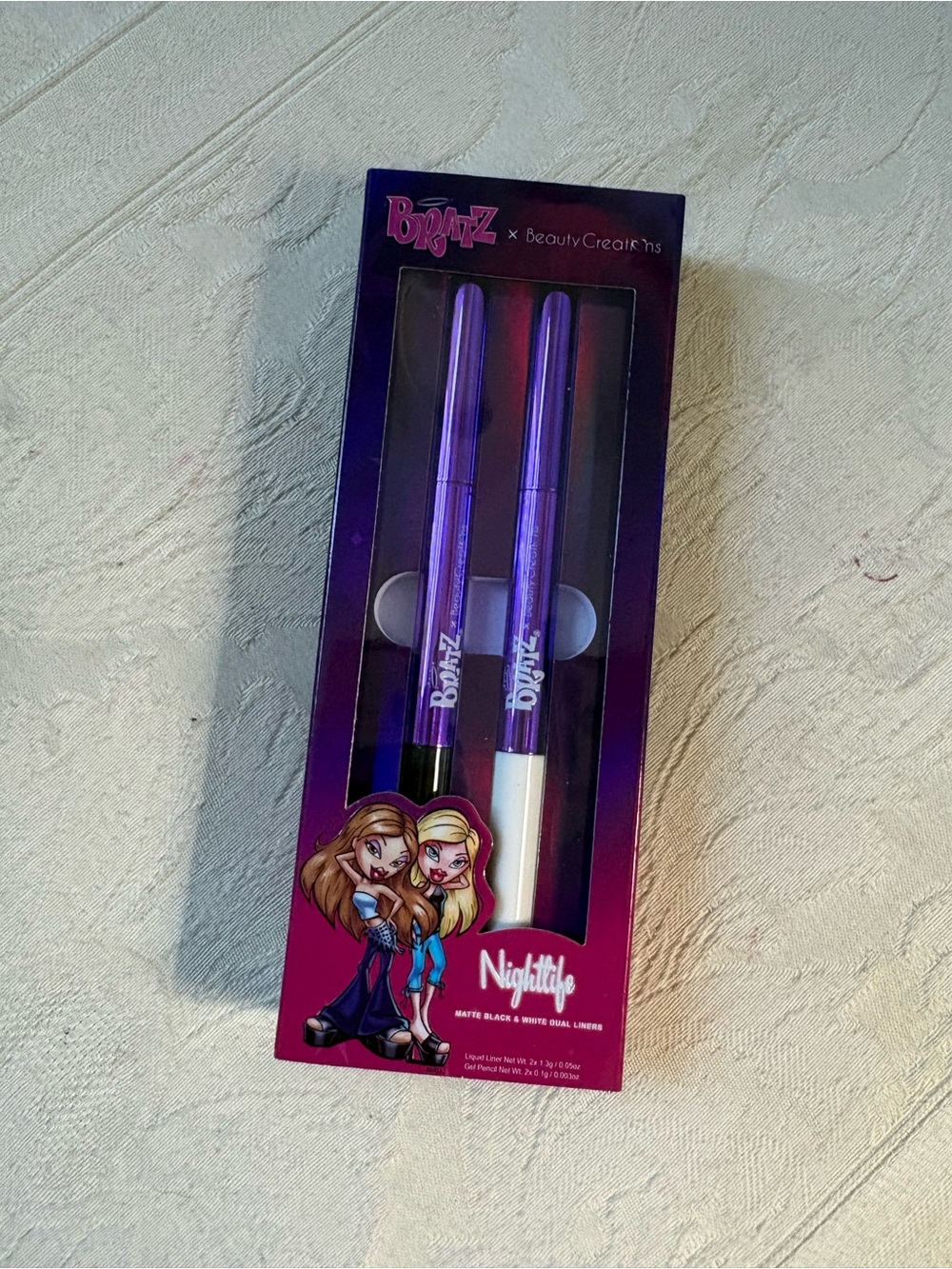 Bratz x Beauty Creations Nightlife Eyeliner Duo Set Black & White BNIB